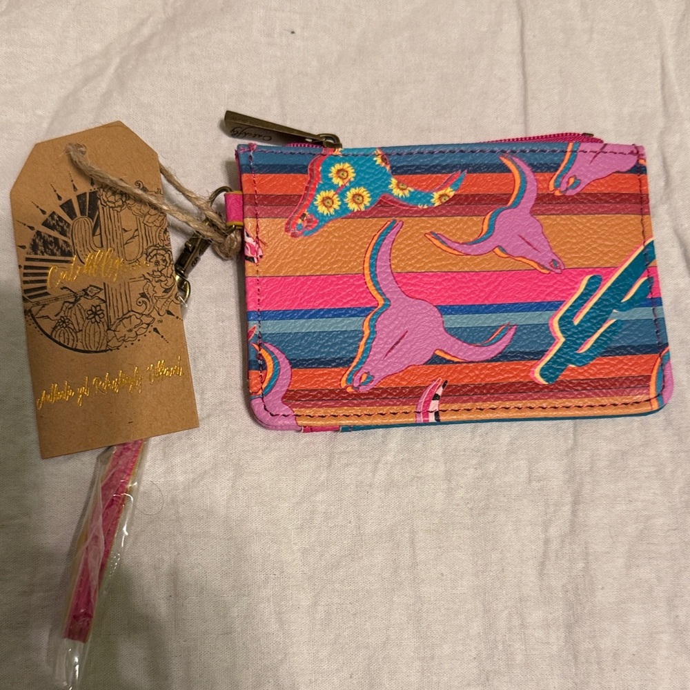 Colorful Striped Card Holder